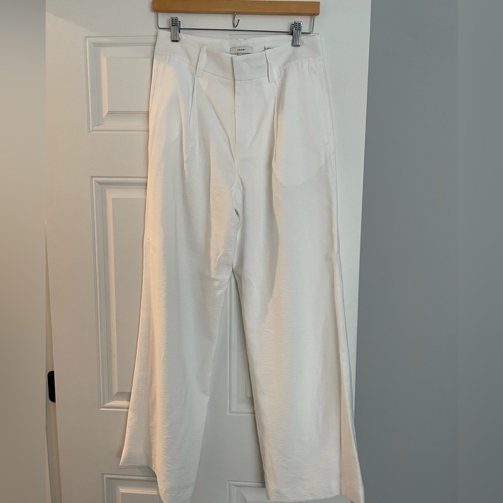 Vince wide leg pants white size 6